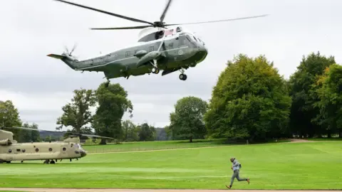 Trump Rerouted and Compelled to Change Helicopters En Route to Stansted